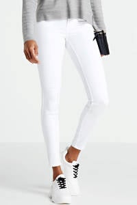 Witte dames VERO MODA mid waist shape-up slim fit jeans bright white van stretchdenim met regular waist