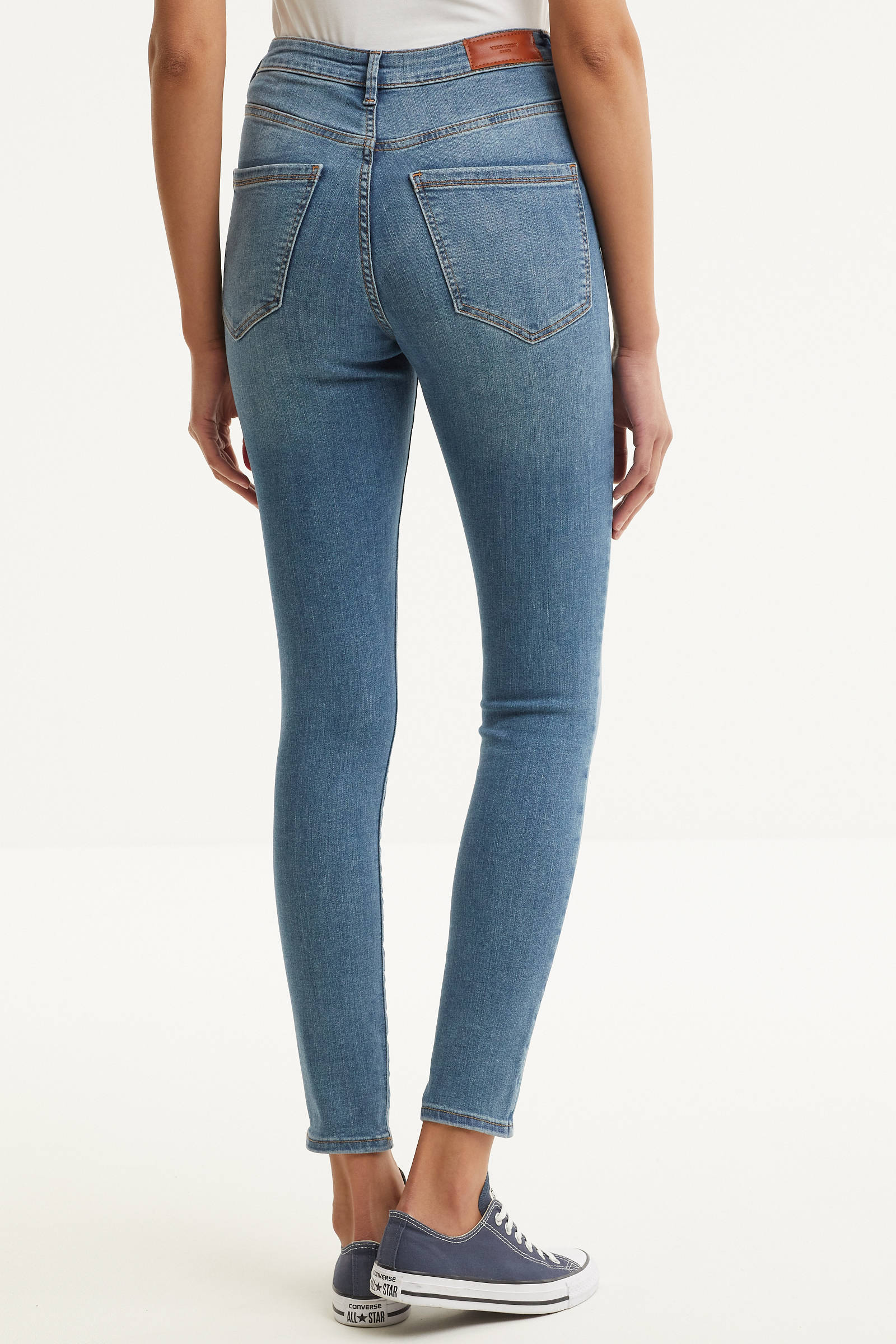 Vero Moda Light Blue Cotton Mom Jeans