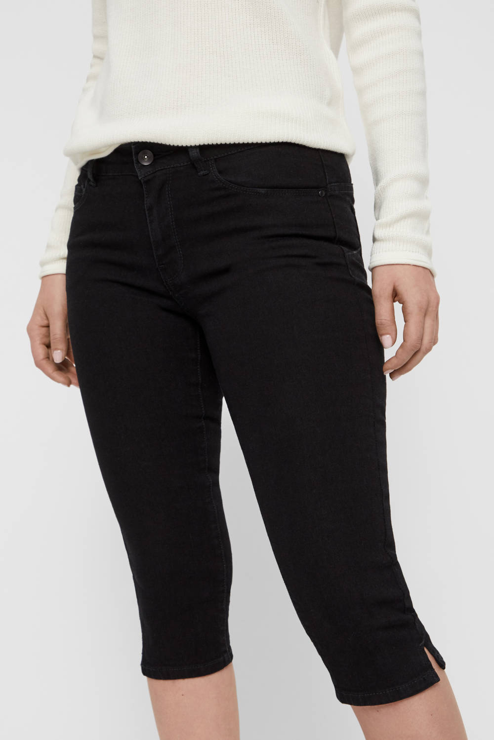Zwarte capri jog jeans van Place du Jour
