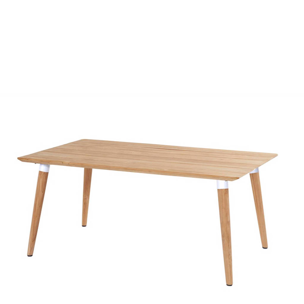 Hartman tuintafel Sophie Studio (170x100 cm), Naturel/wit, Rechthoek (4/6-persoons)