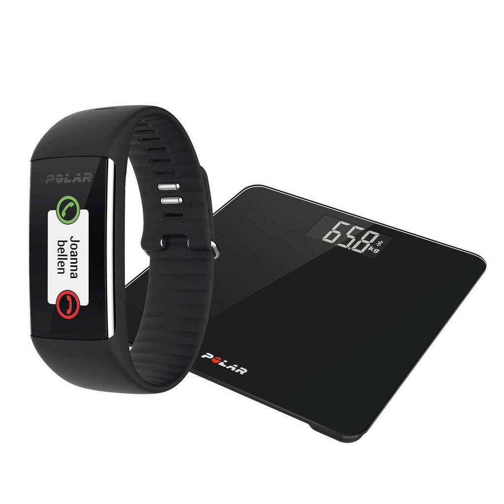 Polar balance scale + activiteitstracker A 360 mt M, Zwart