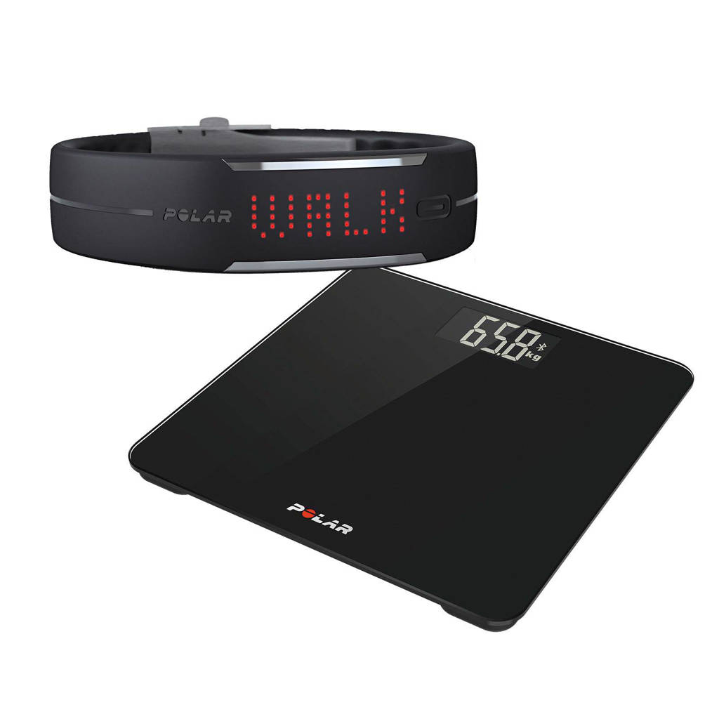 Polar balance scale + activiteitstracker Loop 1, Zwart