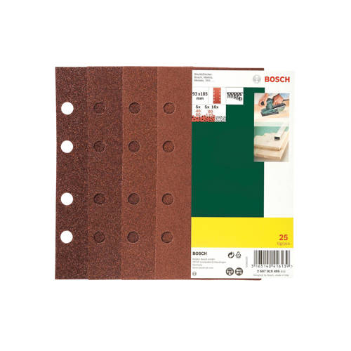 Bosch 25 Delige Schuurpapierset Voor Vlakschuurmachine bosch kopen in de aanbieding Bosch 25 Delige Schuurpapierset Voor Vlakschuurmachine bosch kopen in de aanbieding