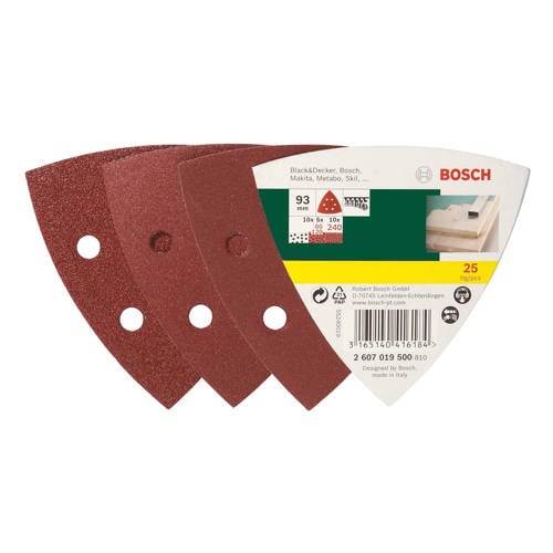 Bosch 25 Delige Schuurpapierset Voor Deltaschuurmachine bosch kopen in de aanbieding