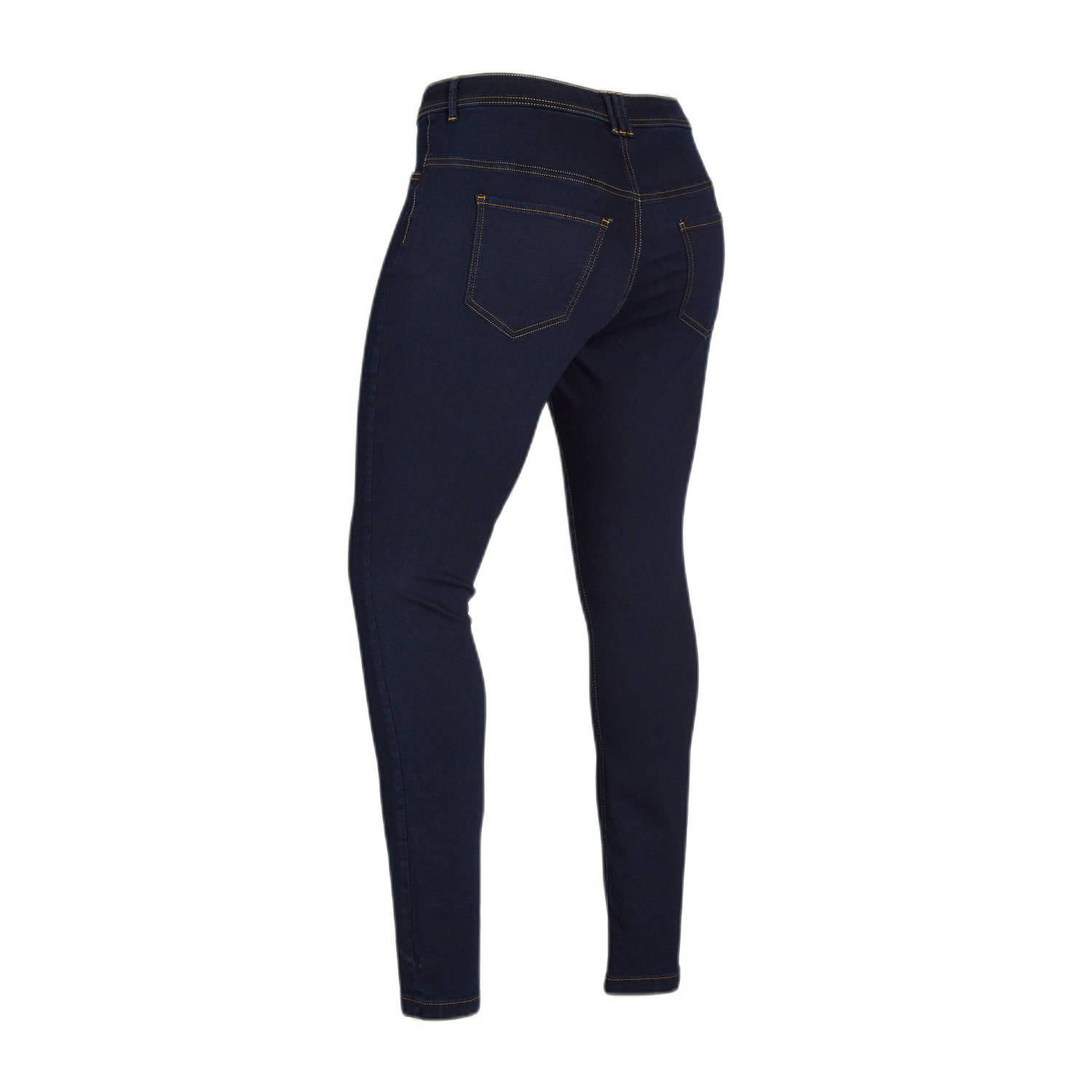 Zizzi high waist slim fit jeans Nille donkerblauw