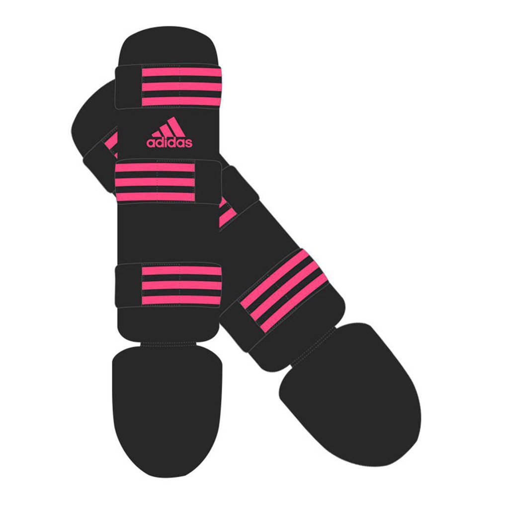 adidas performance scheenbeschermers Good S, Zwart/roze