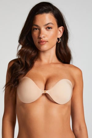 voorgevormde strapless plak bh beige