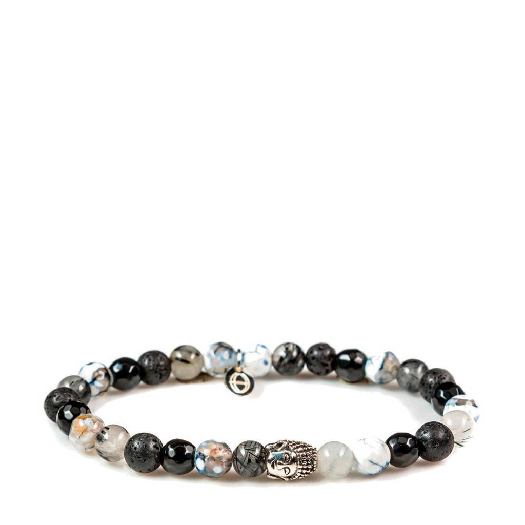 Karma armband - 87051, Wit, zwart