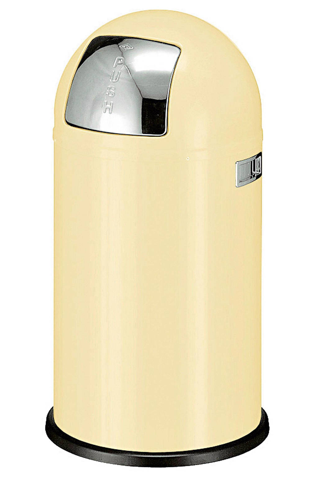 Wesco Pushboy 50 liter prullenbak, Amandel