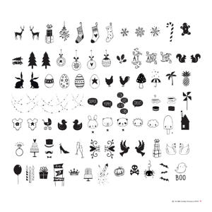 lightbox letterset Celebrations Symbolen
