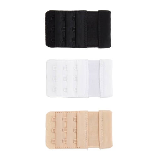 MAGIC Bodyfashion 3-haaks bh verlengstuk Bra Extender (set van 3) zwart/wit/beige afbeelding