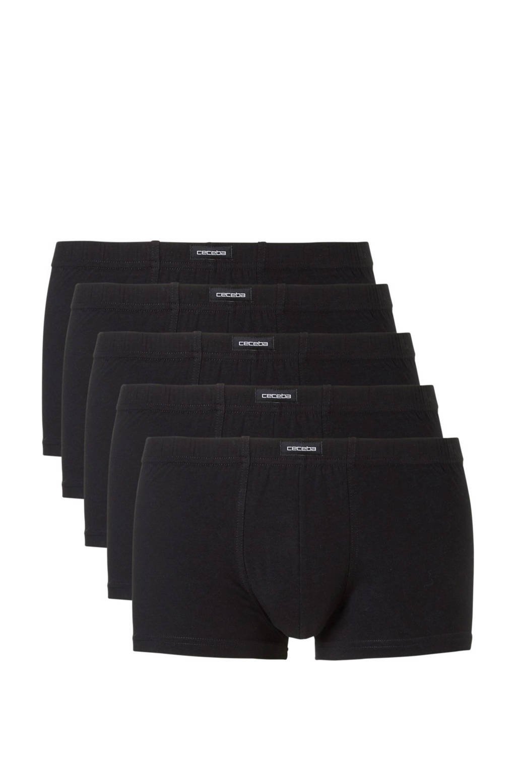 Ceceba +size boxershort (set van 5), Zwart