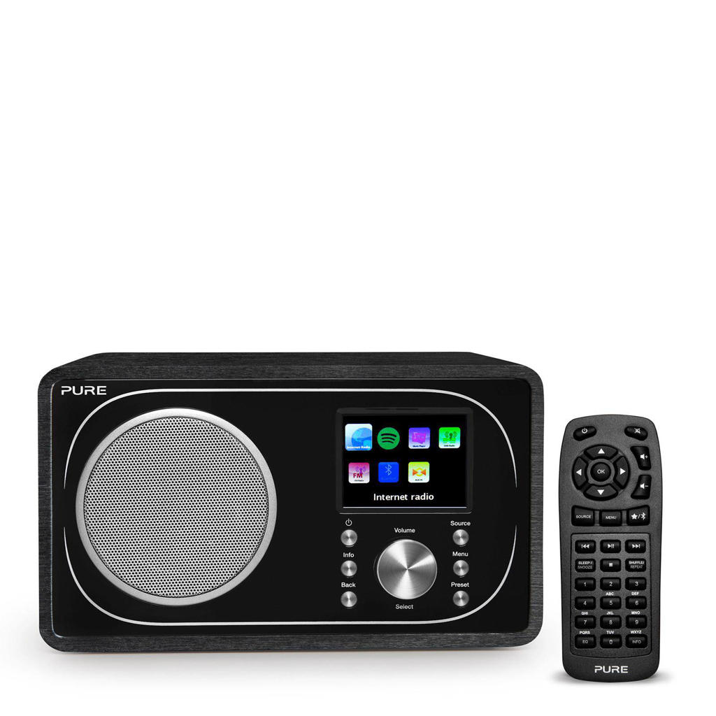Pure Evoke F3 internetradio zwart
