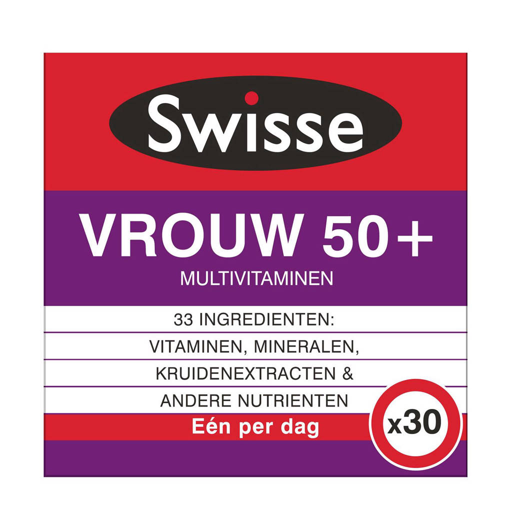 Swisse multivitaminen vrouw 50+ voedingssupplement - 30 tabletten