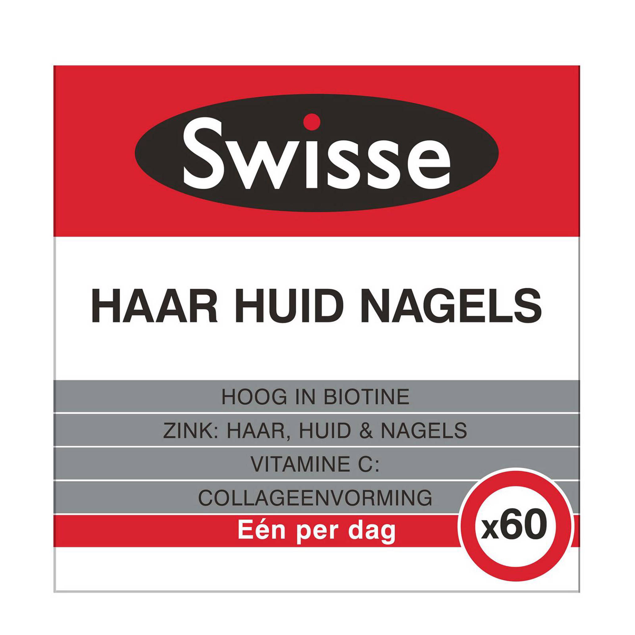 Swisse Haar Huid Nagels Voedingssupplement 60 Tabletten Wehkamp