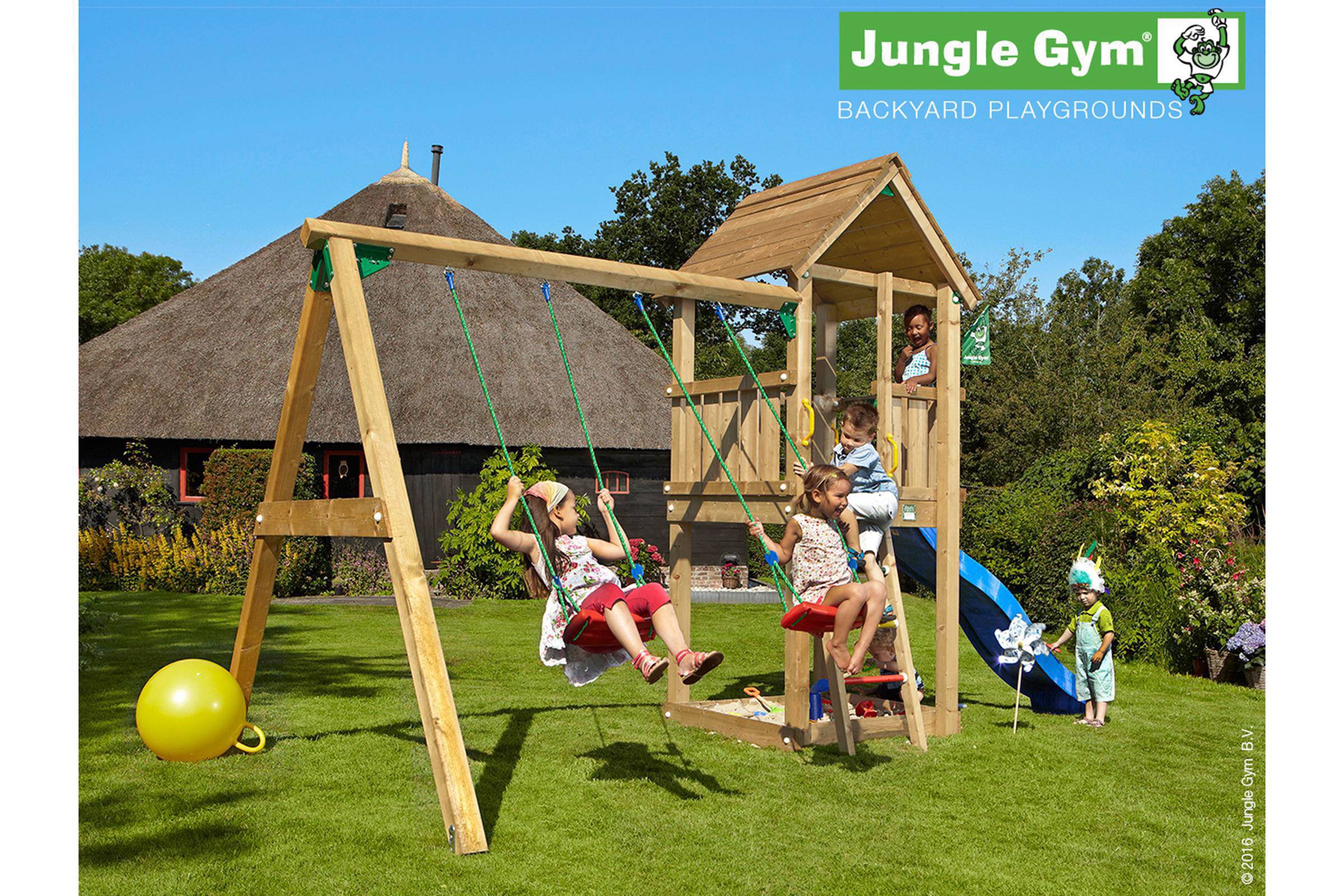 bestellen Schijnen Opblazen Jungle Gym Club + swing module speeltoestel | wehkamp