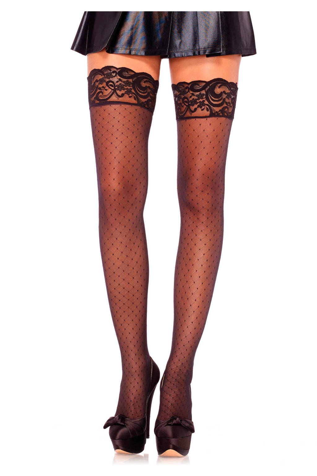 Leg Avenue hold up kousen 40 denier, Zwart