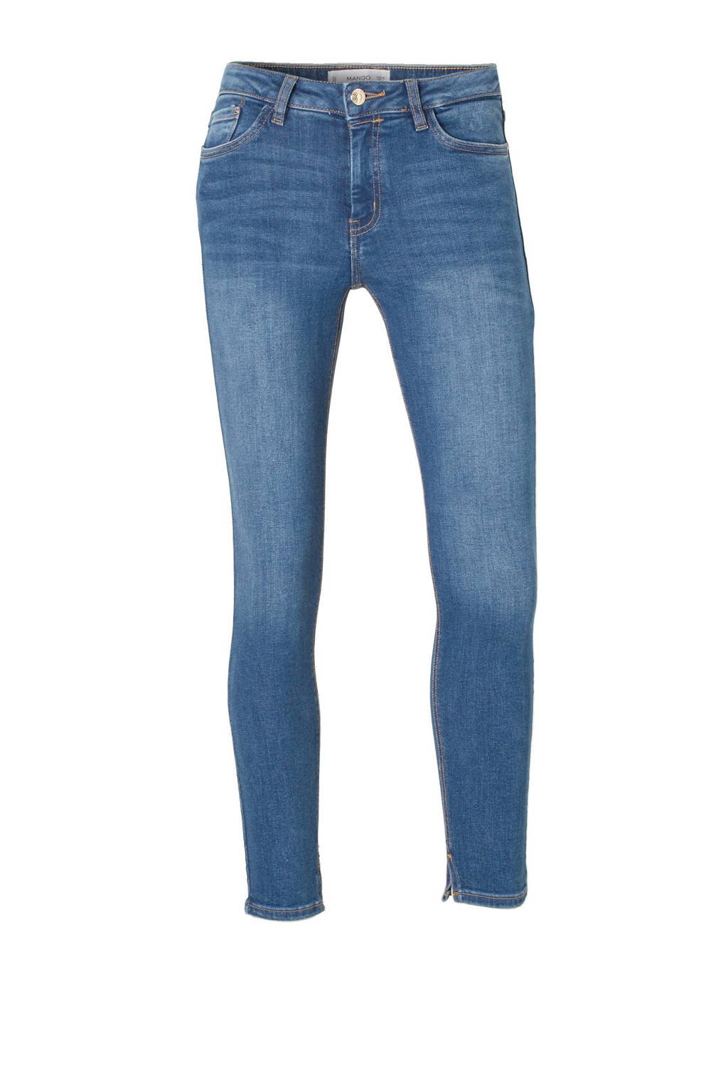 Mango cropped skinny fit jeans, Stonewashed
