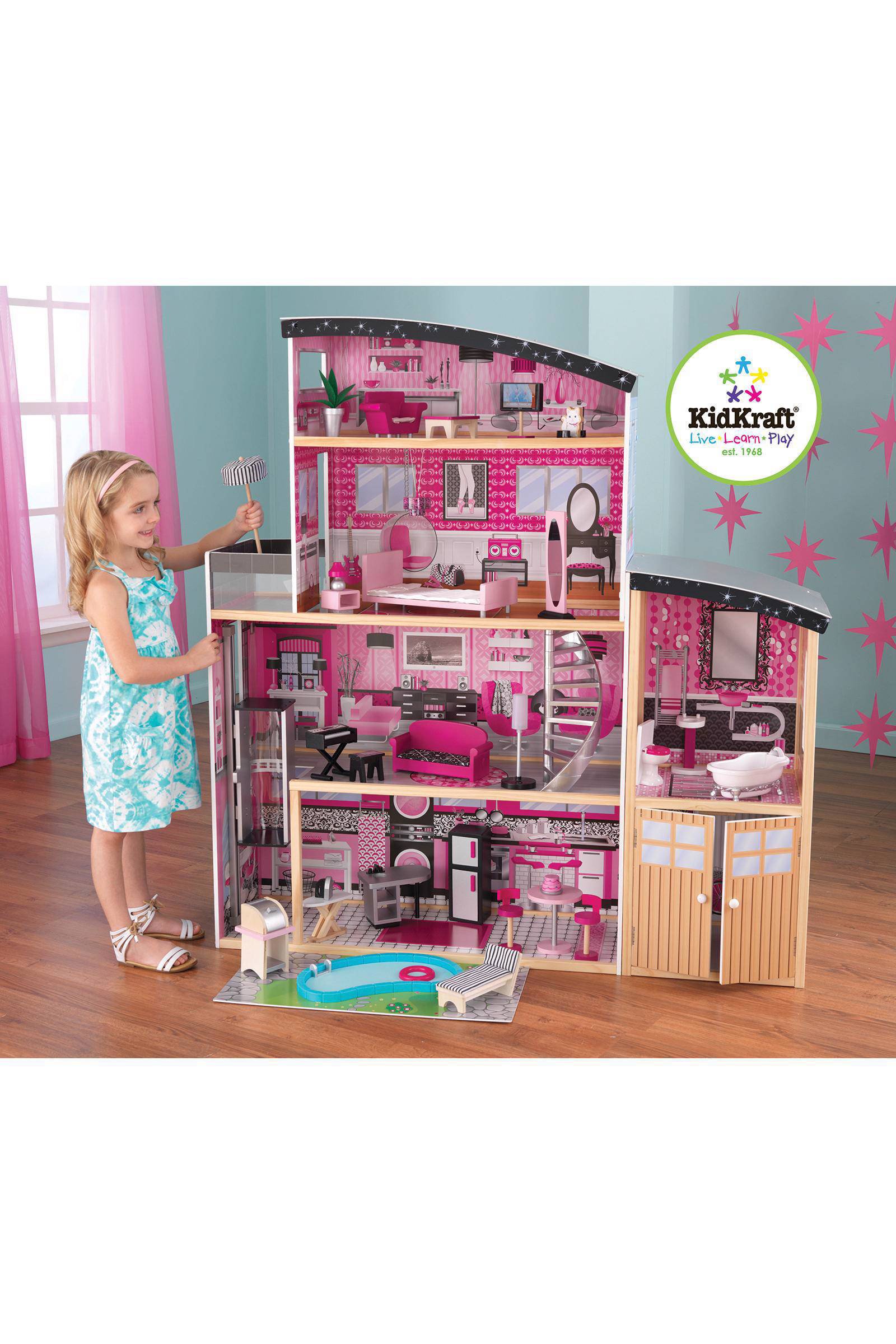 kidkraft sparkle mansion barbiehuis