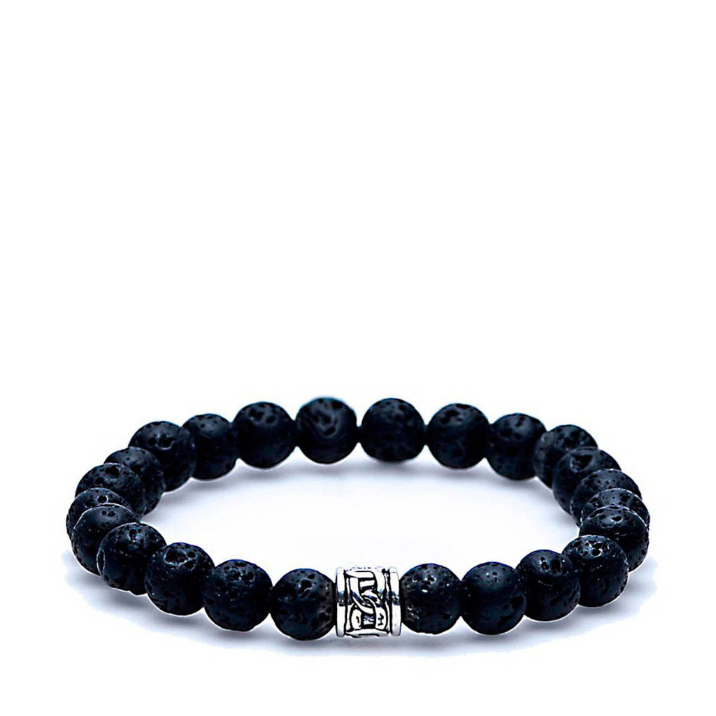 Karma armband 86247 zwart, Zwart