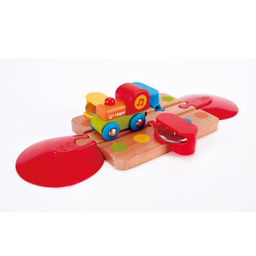 Hape Houten Spoorstuk Met Tamboerijndeuntje hape kopen in de aanbieding