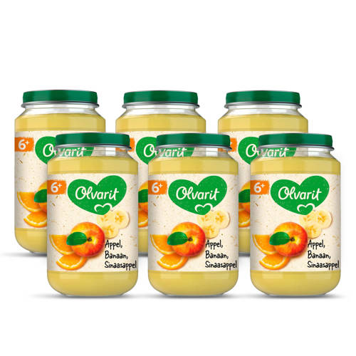 Olvarit Babyvoeding Appel Banaan Sinaasappel 6 Mnd 6 X 200 Gram olvarit kopen in de aanbieding Olvarit Babyvoeding Appel Banaan Sinaasappel 6 Mnd 6 X 200 Gram olvarit kopen in de aanbieding