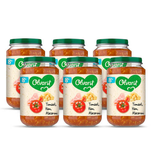 Olvarit Babyvoeding Tomaat Ham Macaroni 8 Mnd 6 X 200 Gram olvarit kopen in de aanbieding Olvarit Babyvoeding Tomaat Ham Macaroni 8 Mnd 6 X 200 Gram olvarit kopen in de aanbieding