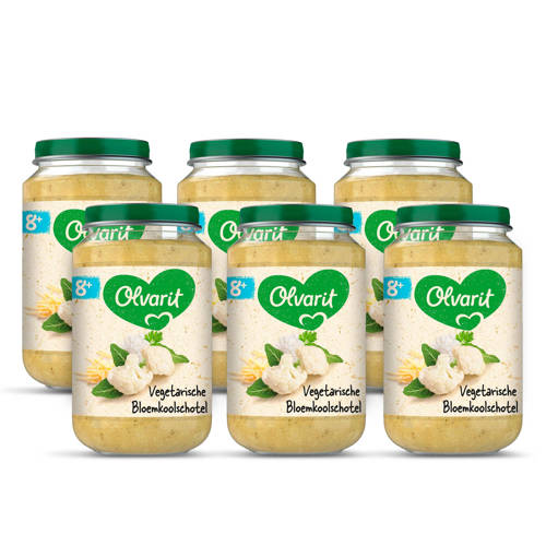 Olvarit Babyvoeding Bloemkoolschotel 8 Mnd 6 X 200 Gram olvarit kopen in de aanbieding Olvarit Babyvoeding Bloemkoolschotel 8 Mnd 6 X 200 Gram olvarit kopen in de aanbieding