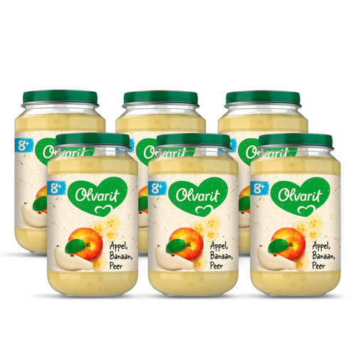 Olvarit Babyvoeding Appel Banaan Peer 8 Mnd 6 X 200 Gram olvarit kopen in de aanbieding Olvarit Babyvoeding Appel Banaan Peer 8 Mnd 6 X 200 Gram olvarit kopen in de aanbieding