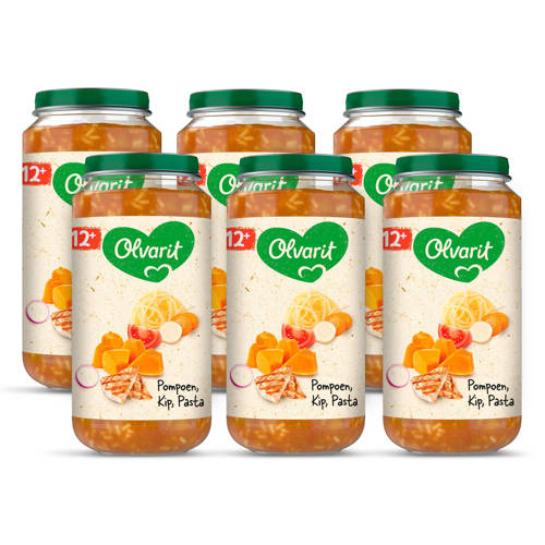 Olvarit Babyvoeding Pompoen Kip Pasta 12 Mnd 6 X 250 Gram olvarit kopen in de aanbieding Olvarit Babyvoeding Pompoen Kip Pasta 12 Mnd 6 X 250 Gram olvarit kopen in de aanbieding