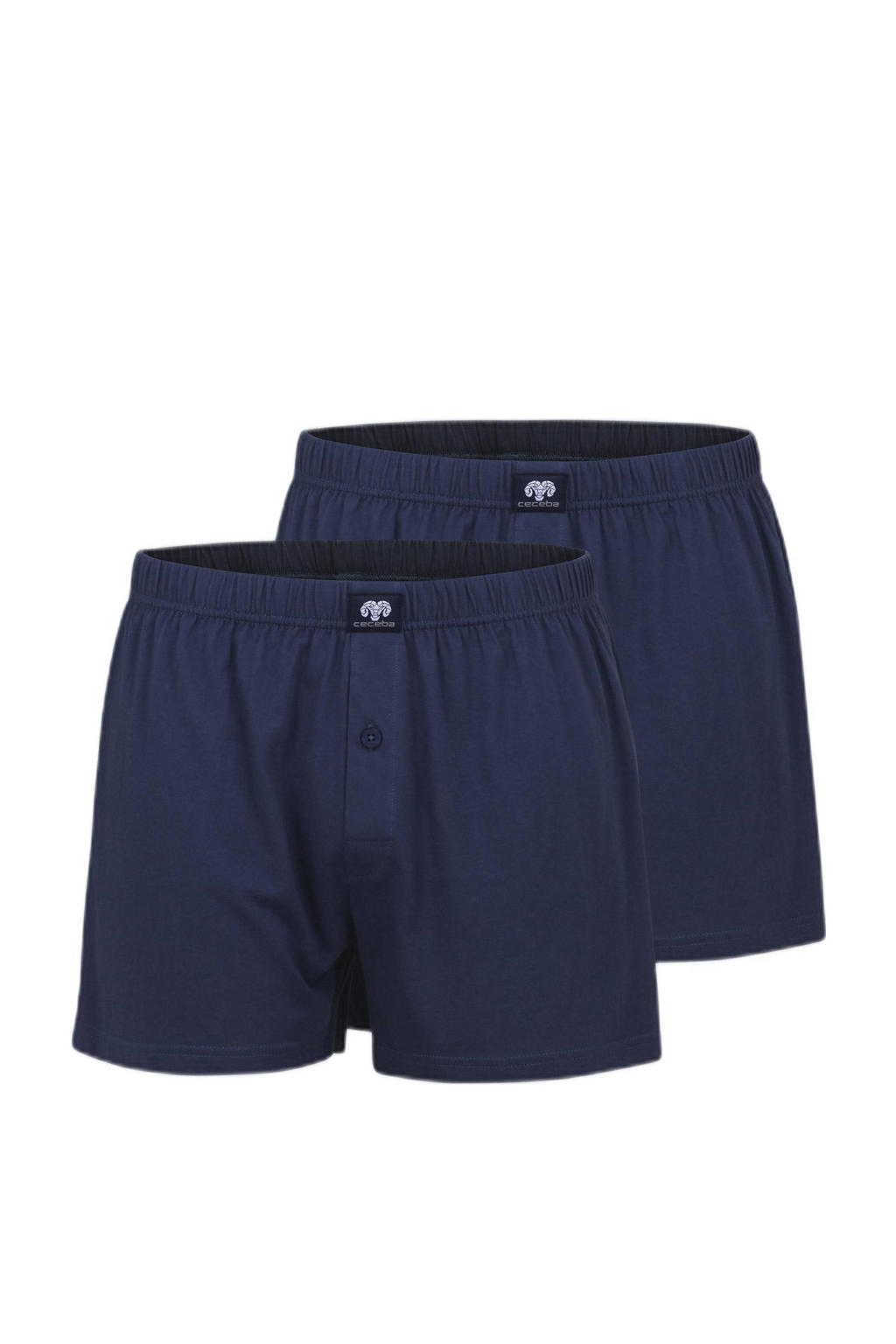 Ceceba +size boxershort (set van 2) blauw | wehkamp