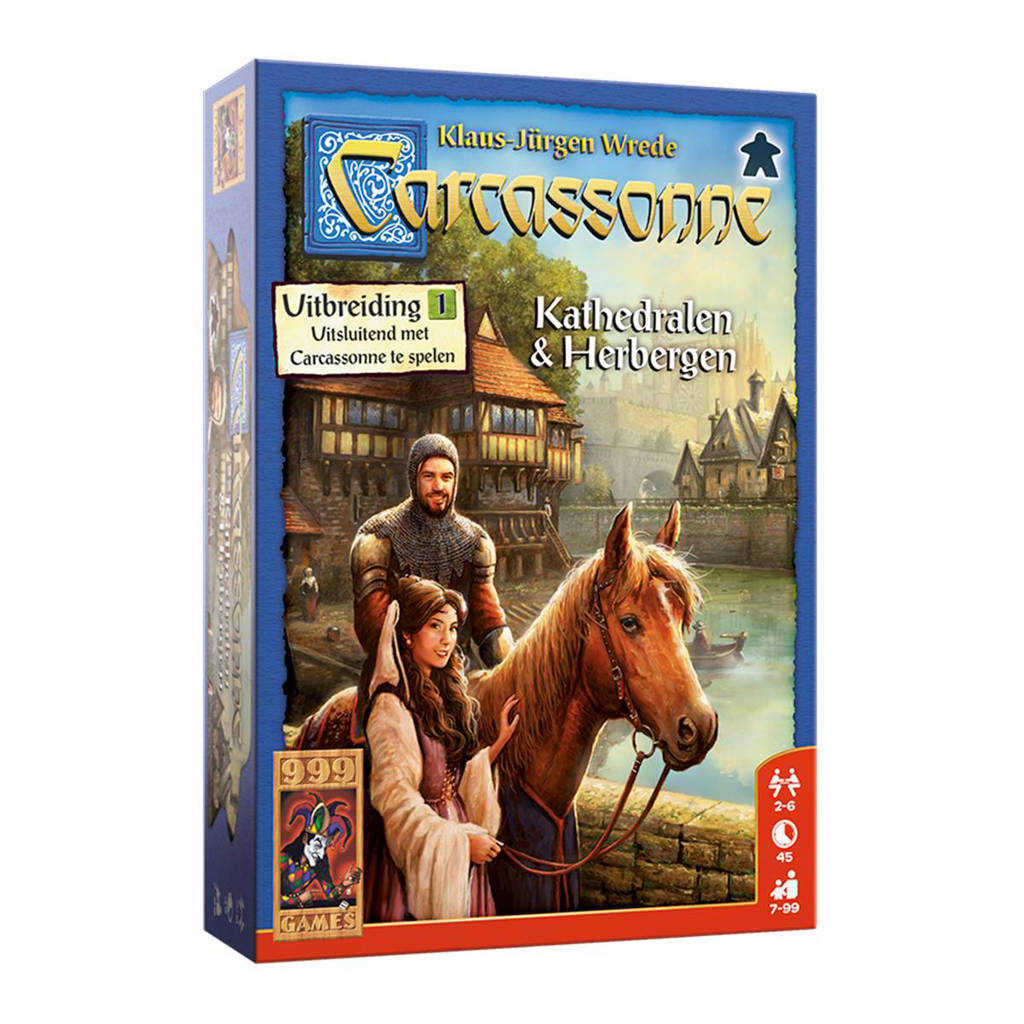 999 Games Carcassonne Kathedralen & Herbergen uitbreidingsspel