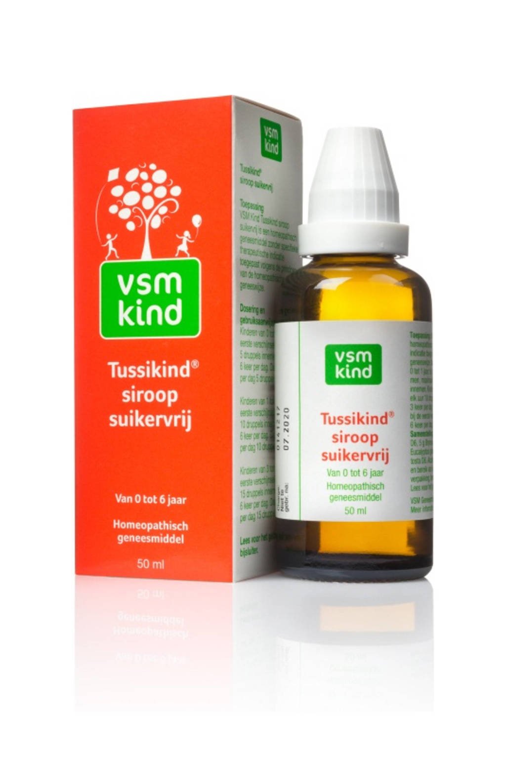 VSM Kind Tussikind siroop suikervrij 0-6 jaar - 50 ml
