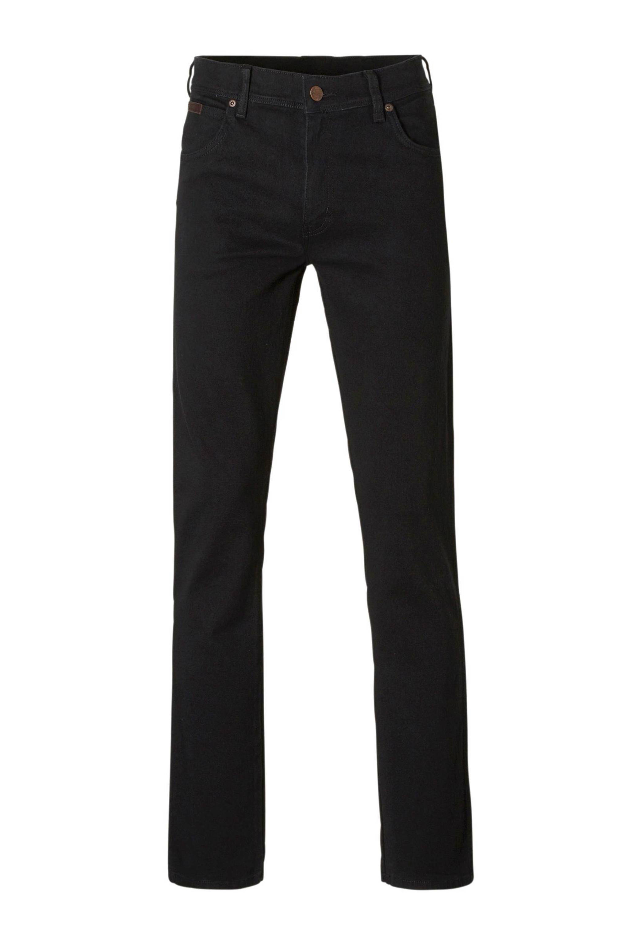 Oogverblindend extract passage Wrangler regular fit jeans Texas black overdye | wehkamp