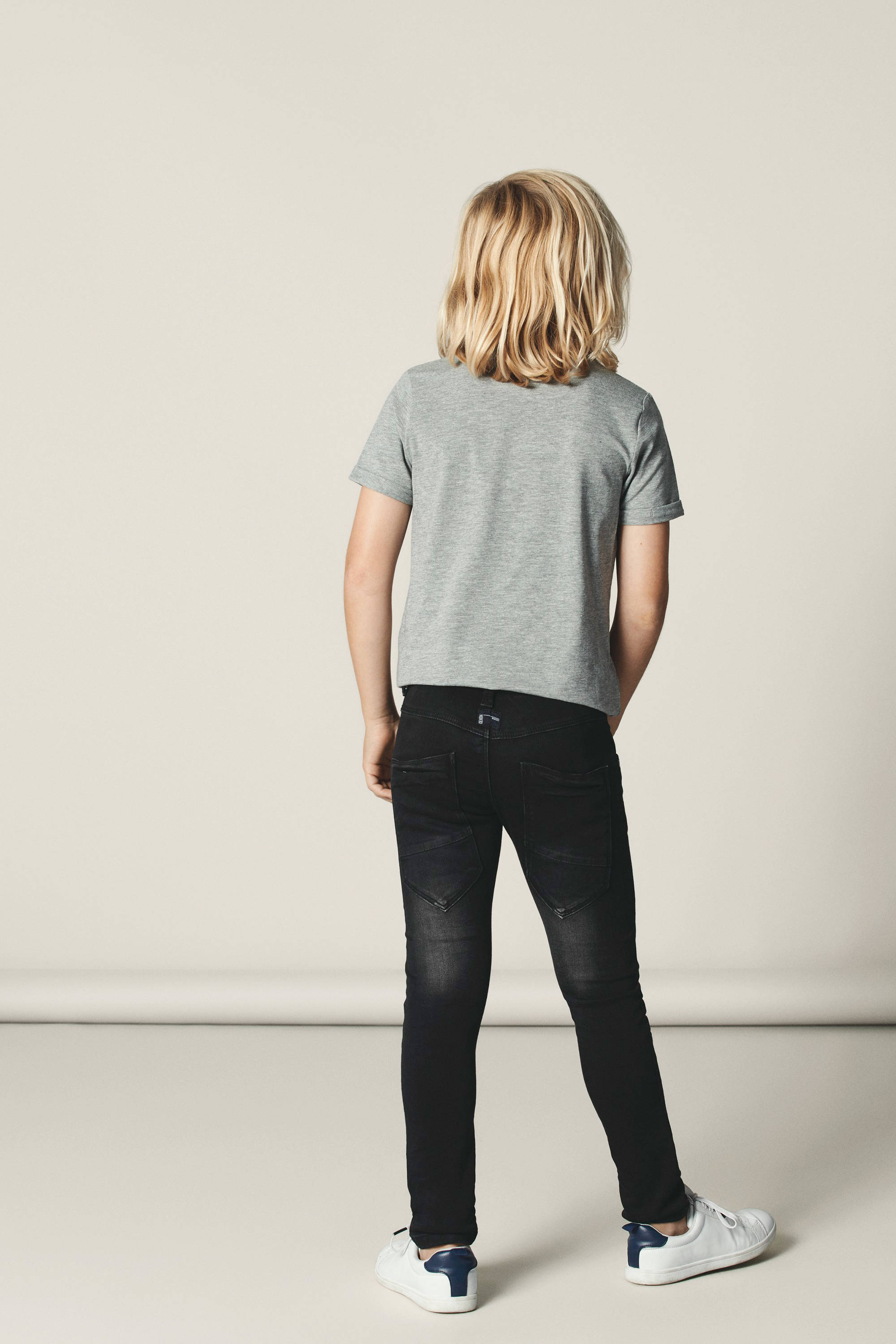 NAME IT x-slim fit jeans NITCLA zwart 