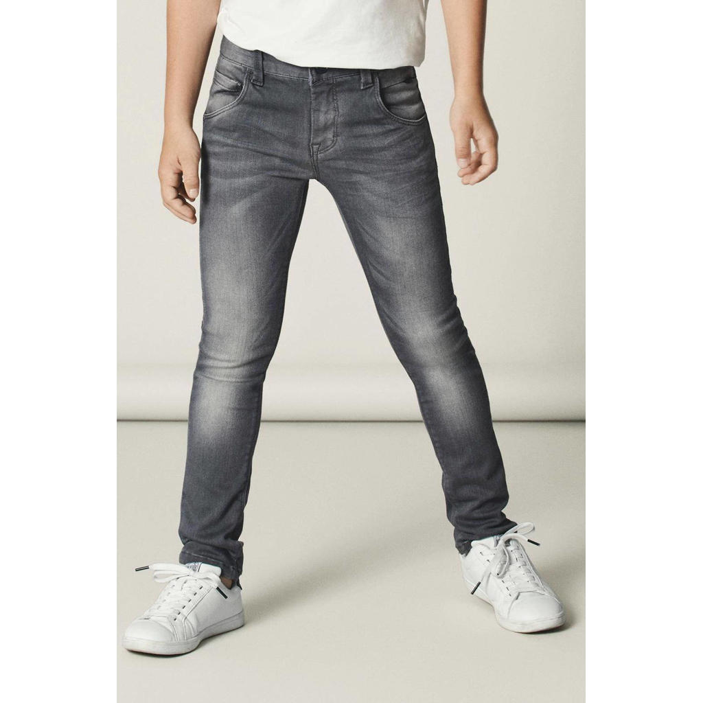 NAME IT x-slim fit jeans NITCLA grijs