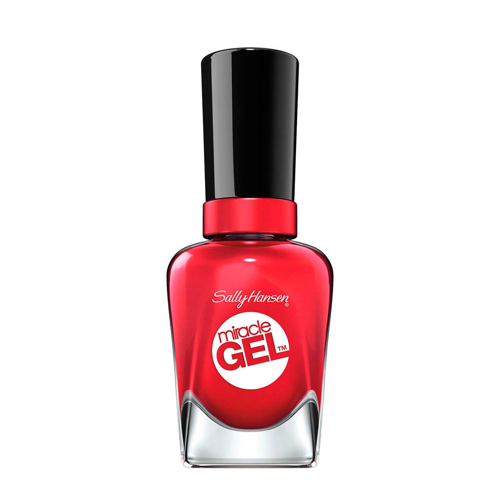 Sally Hansen Miracle Gel Nagellak - 444 Off with her Red!