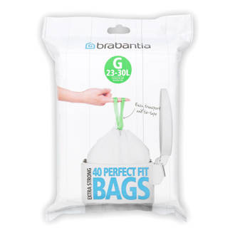80 afvalzakken, code G 23-30 liter