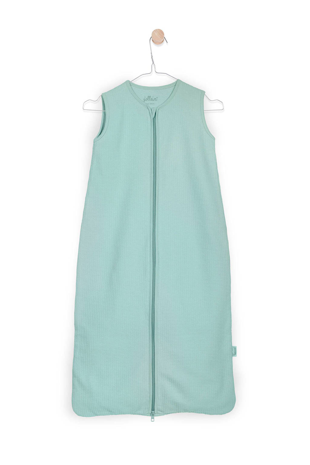 Jollein Mini Waffle zomer baby slaapzak 6-18 mnd groen, Vintage Green, 90