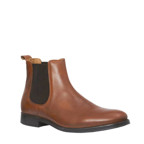 Selected Homme Leren Chelsea Boots selected homme kopen in de aanbieding