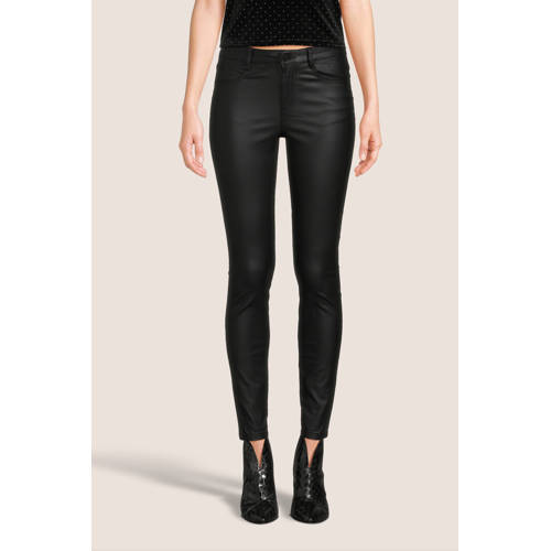 VILA coated broek VICOMMIT zwart afbeelding