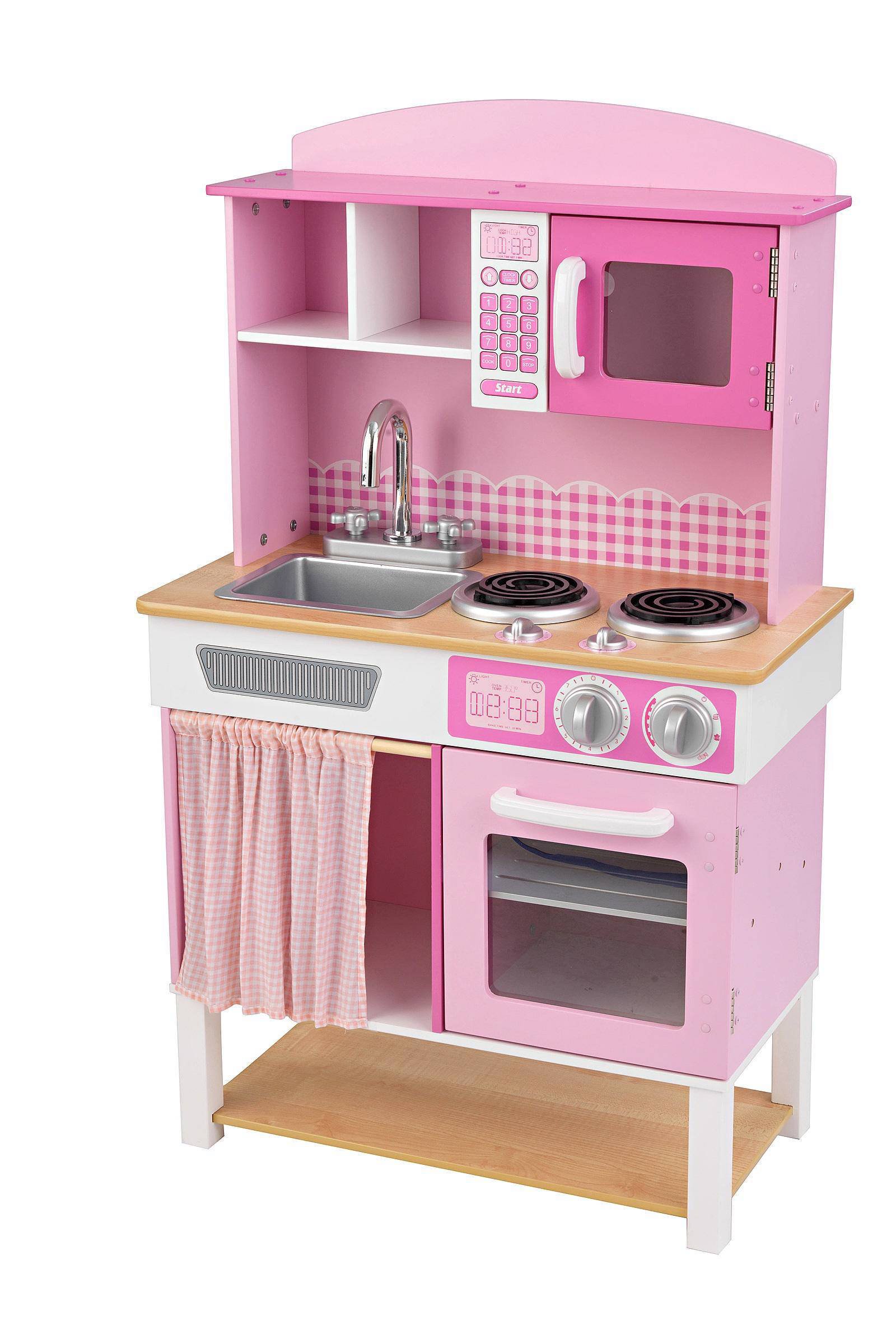 Punt spannend breuk KidKraft Speelgoed keuken home Cookin' 61x34x101 cm roze 53198 -  Klokken.shop