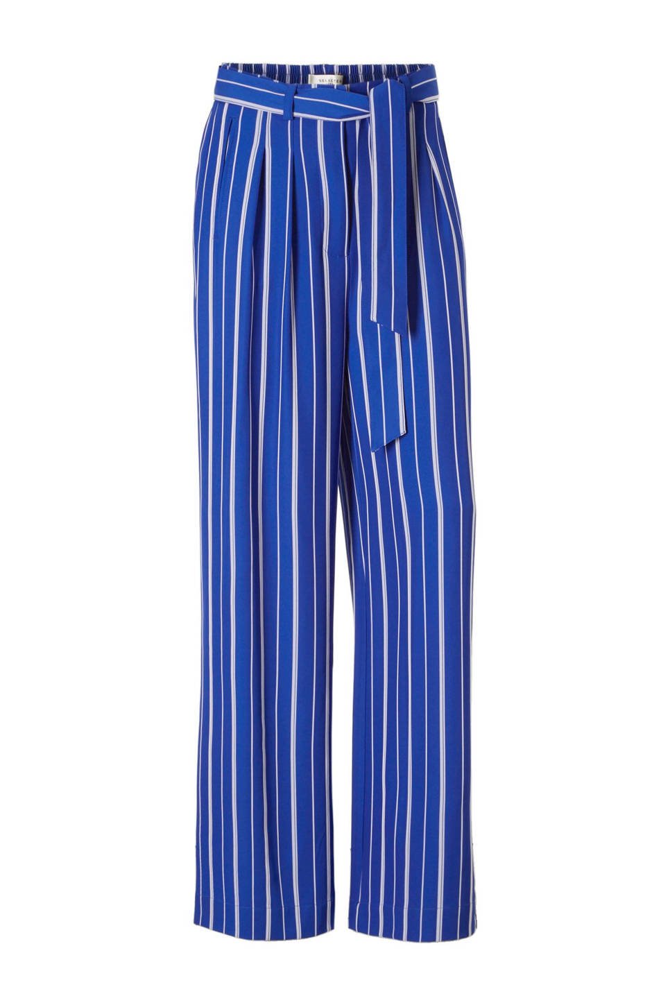 SELECTED FEMME palazzo broek (dames), Blauw