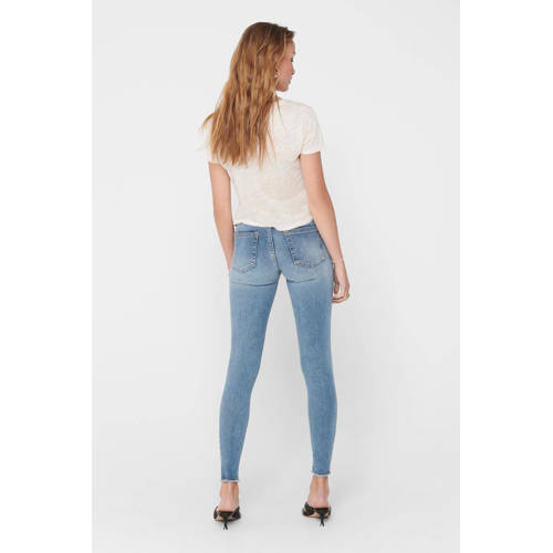 ONLY skinny jeans ONLBLUSH denim light blue regular afbeelding