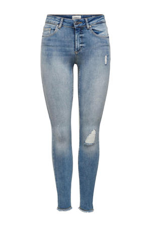 ONLY Onlmila Skinny Jeans voor dames, hoge taille, skinny fit jeans, blauw (Medium Blue Denim Medium Blue Denim)., 25W / 30L