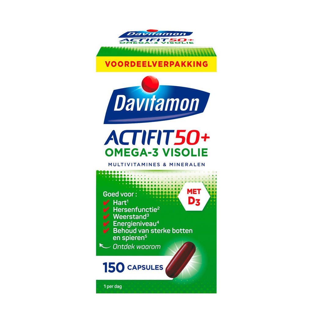 Davitamon Actifit 50+ omega-3 visolie