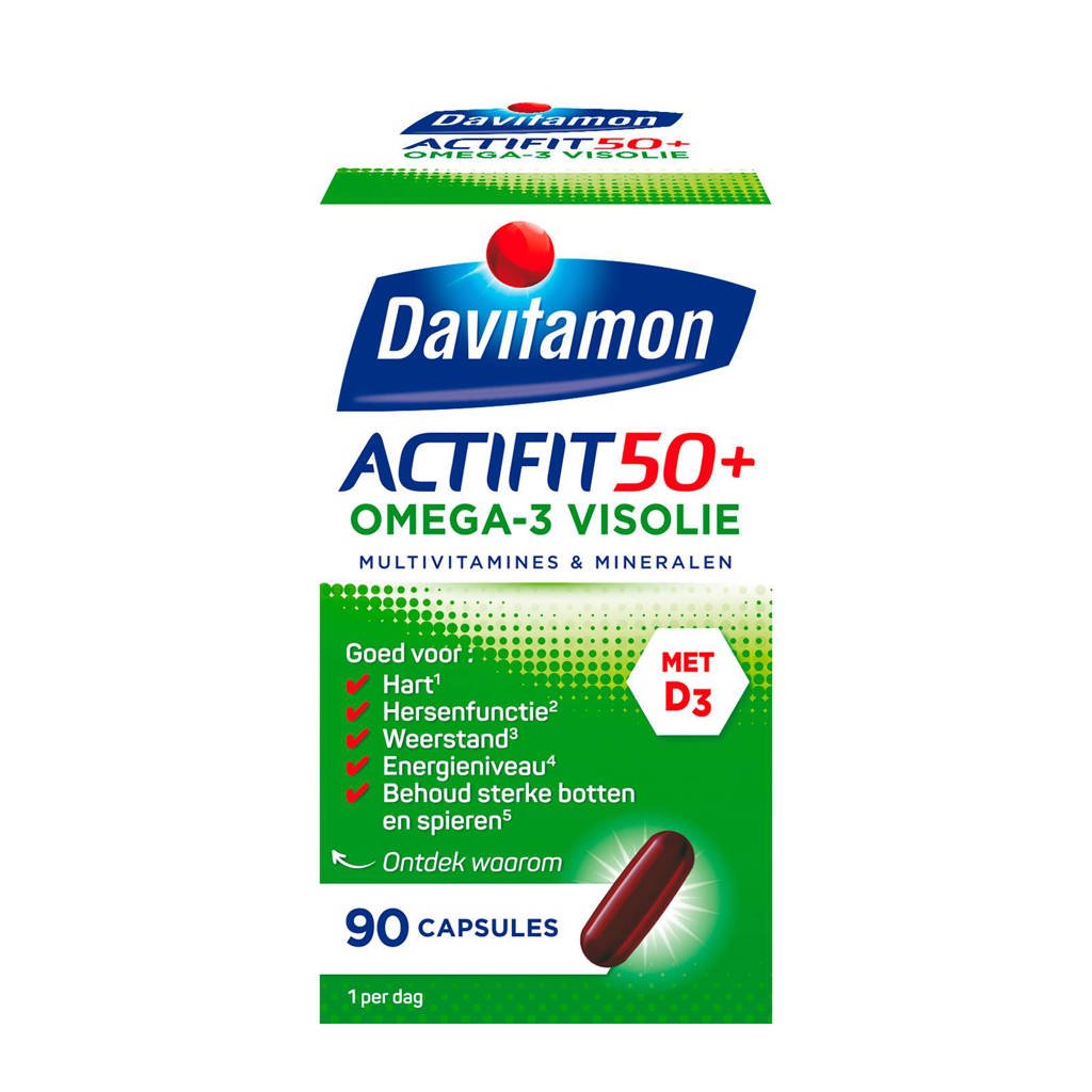 Davitamon Actifit 50+ omega-3 visolie
