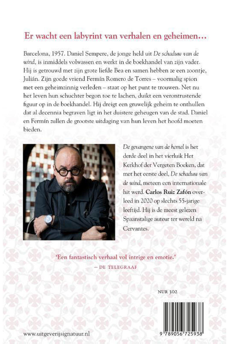 Carlos Ruiz Zafón De gevangene van de hemel wehkamp Carlos Ruiz Zafón De gevangene van de hemel wehkamp