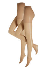 thumbnail: whkmp's own corrigerende panty 20 denier - set van 2 nude