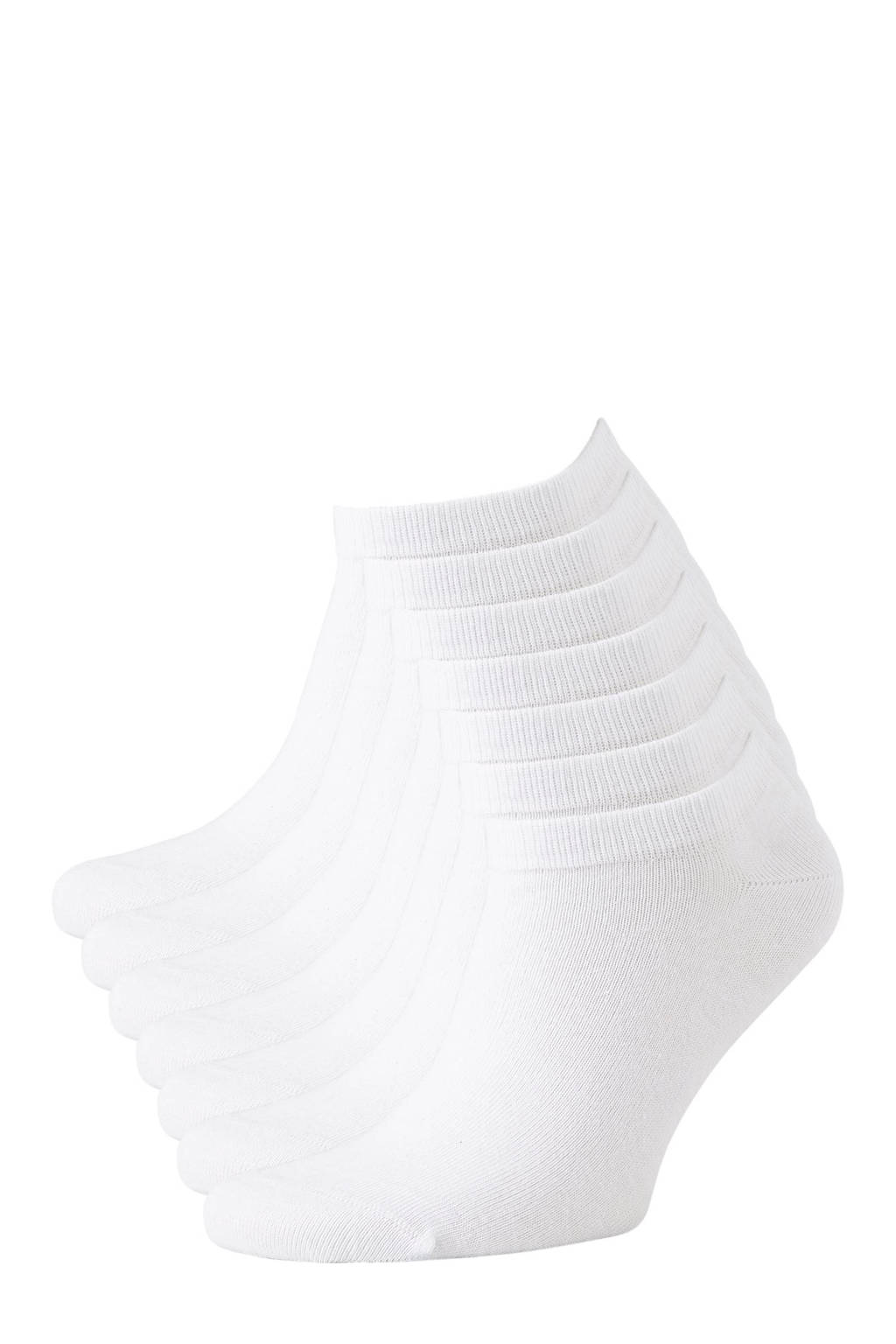 whkmp's own sneakersokken - set van 7 wit, Wit